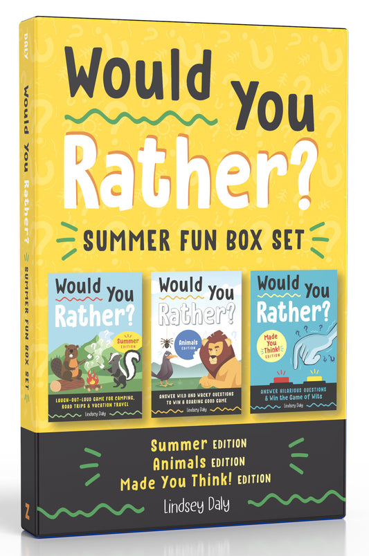 Would You Rather? Summer Fun Box Set - Summer Edition, Animals Edition, Made You Think! Edition (Would You Rather?)