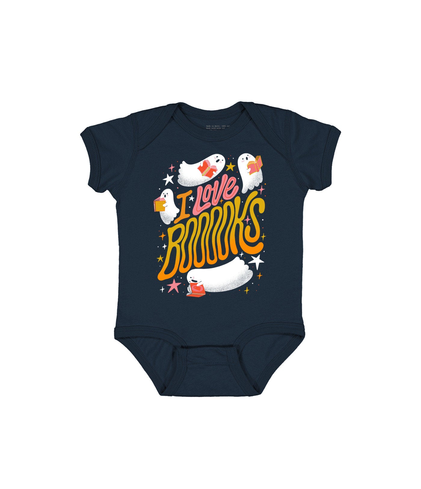 I Love Booooks Baby Bodysuit - 12 Mo
