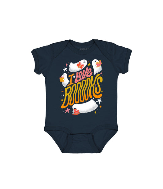 I Love Booooks Baby Bodysuit - 12 Mo