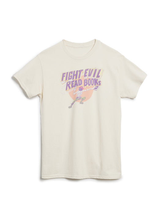 Fight Evil, Read Books: 2025 Design Unisex T-Shirt Medium