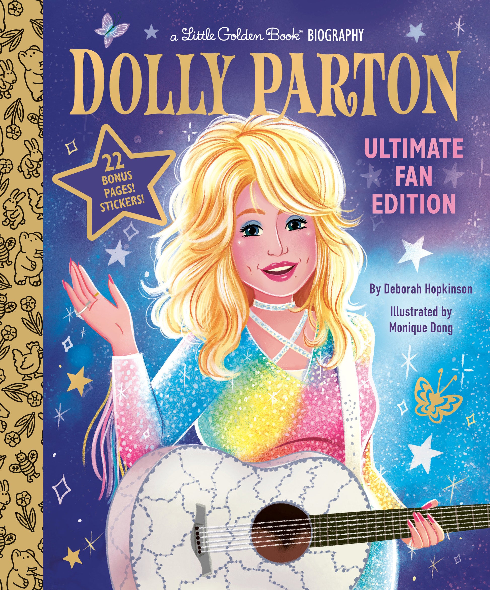 Dolly Parton Ultimate Fan Edition Little Golden Book Biography - 22 Bonus Pages! Stickers! (Little Golden Book Biographies)