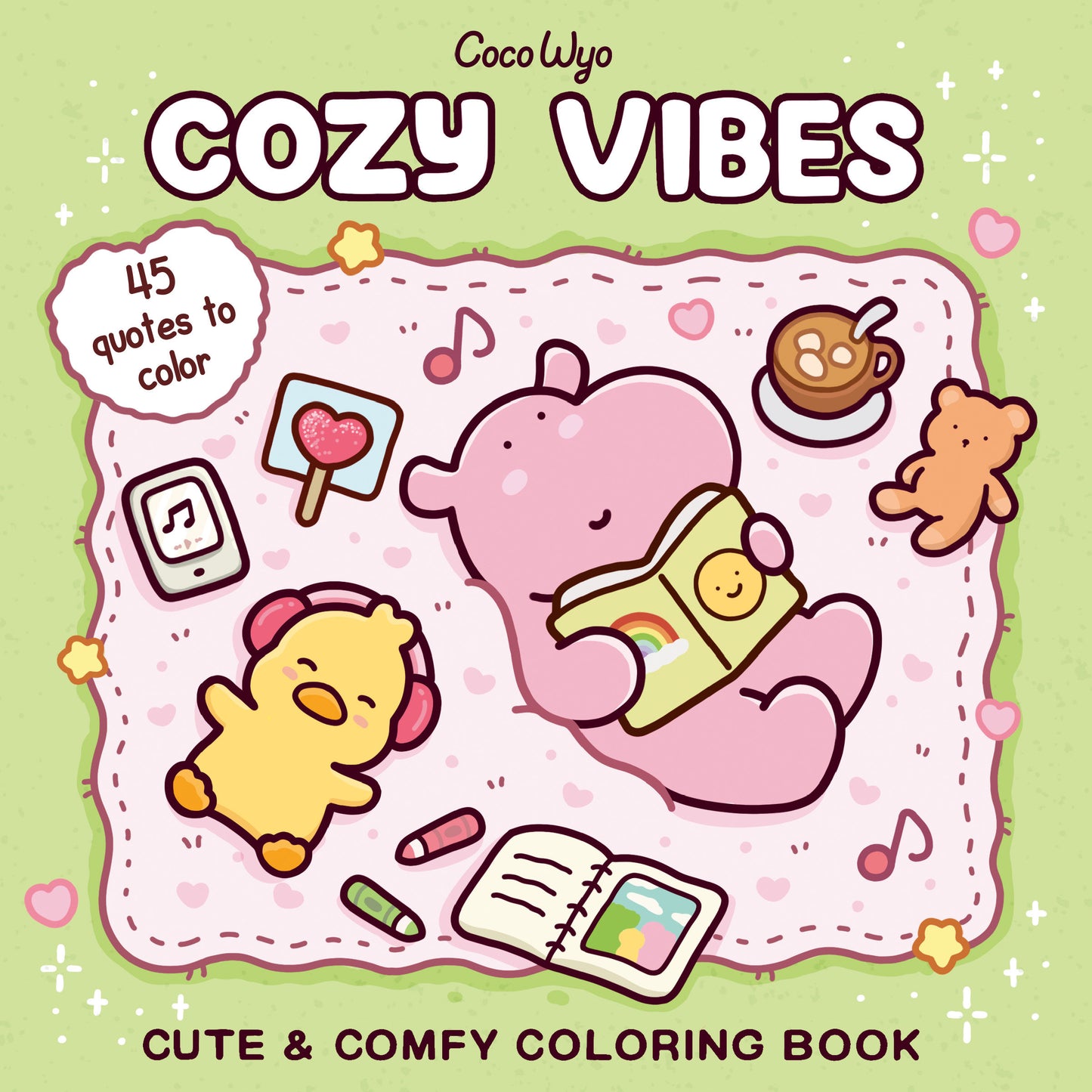 Cozy Vibes - Coloring Book for Adults and Kids (Cozy Spaces Coloring)
