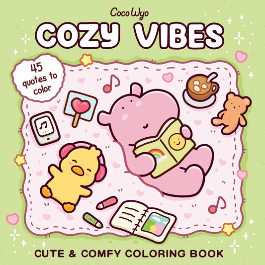 Cozy Vibes - Coloring Book for Adults and Kids (Cozy Spaces Coloring)