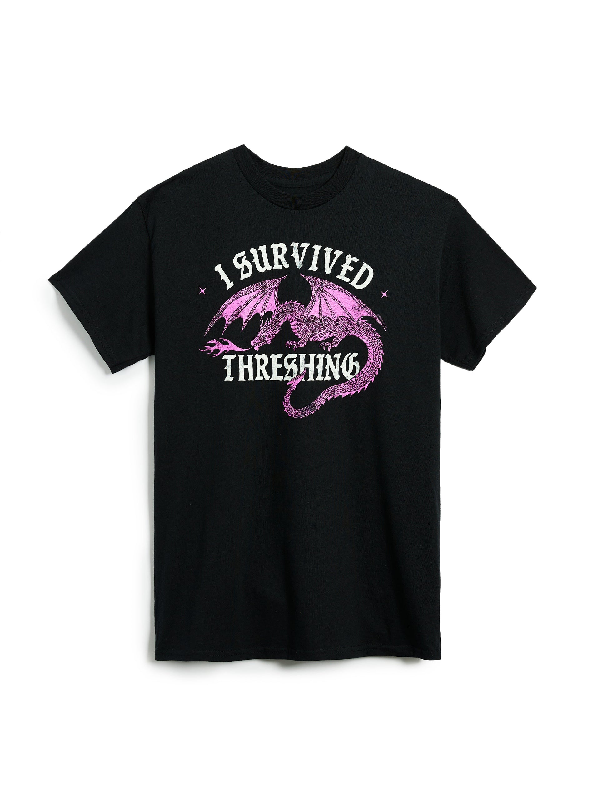 Fourth Wing: I Survived Threshing (Pink Dragon) Unisex T-Shirt XX-Large