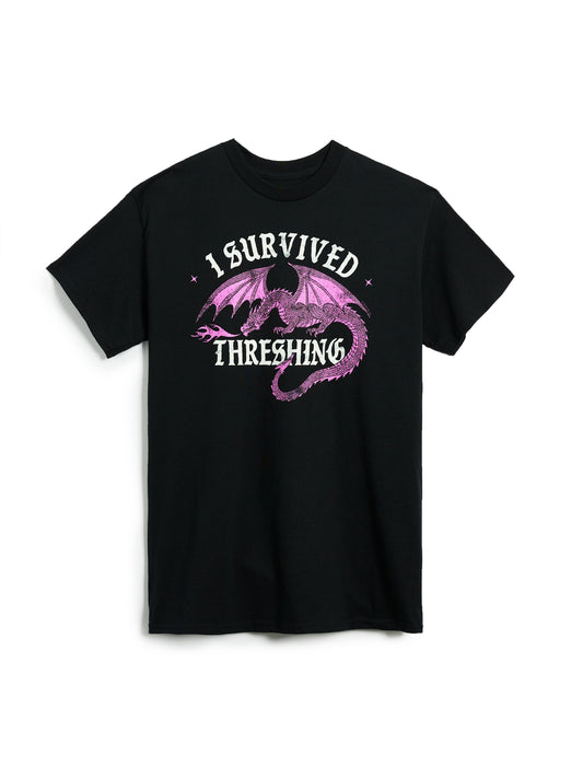 Fourth Wing: I Survived Threshing (Pink Dragon) Unisex T-Shirt XXX-Large