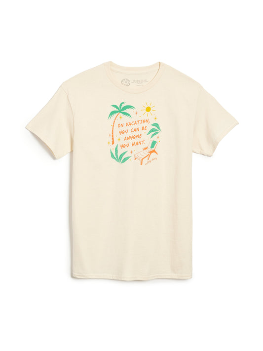 Emily Henry: On Vacation You Can Be Anyone Unisex T-Shirt Medium