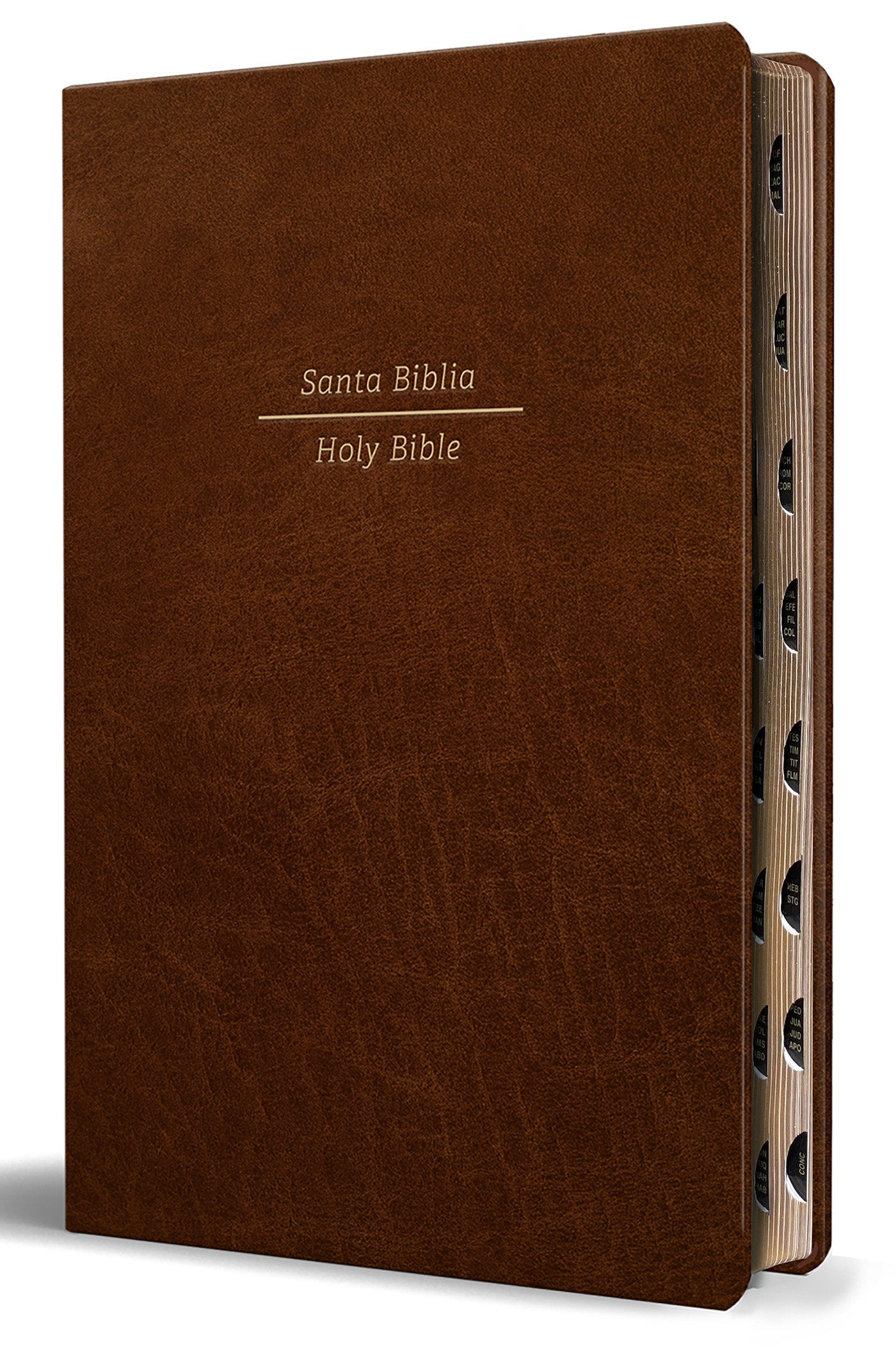 Biblia Biling�e Reina Valera 1960 (ESV) letra grande s�mil piel marr�n con �ndice/ Bilingual Bible RVR 1960 (ESV) Large Print Brown Leathersoft with Thumb