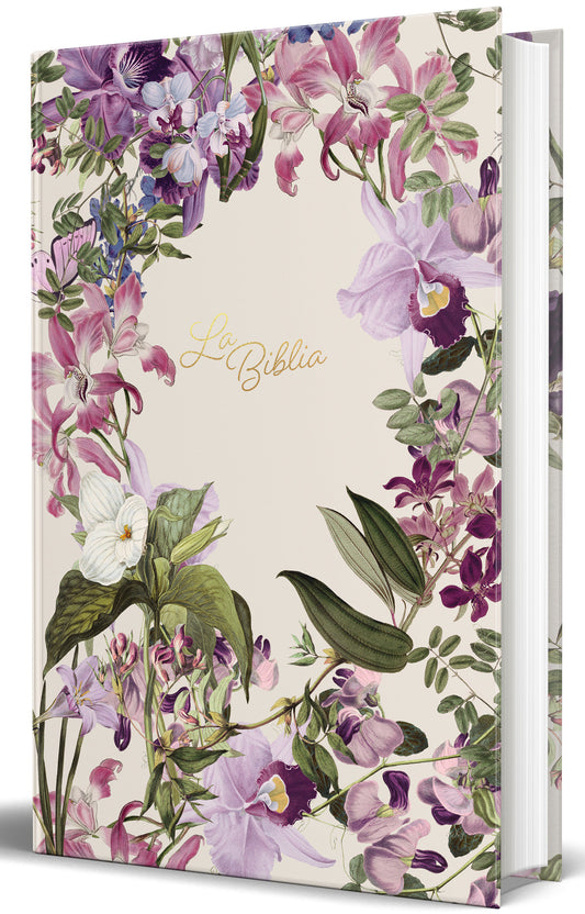 La Biblia Cat�lica: Edici�n letra grande. Tapa dura, morada con flores / Catholic Bible. Hard Cover, Purple with flowers