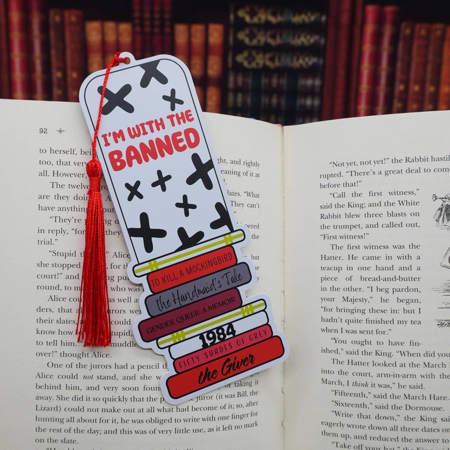 “I’m With the Banned” Bookish Bookmark
