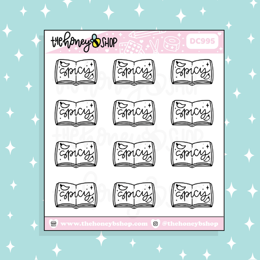 Spicy Reads Doodle Sticker