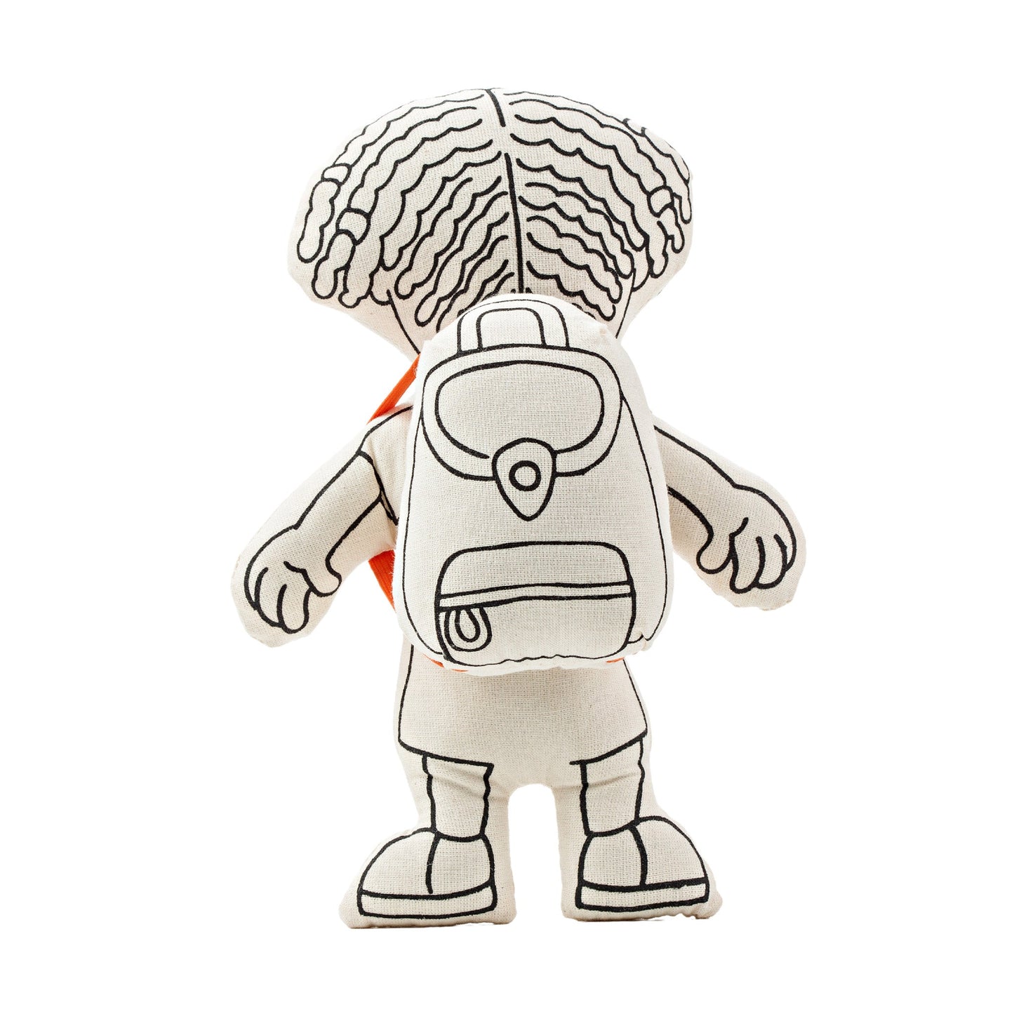 Kiboo Kids: Doll for coloring - Gender Neutral - Kid with Locks