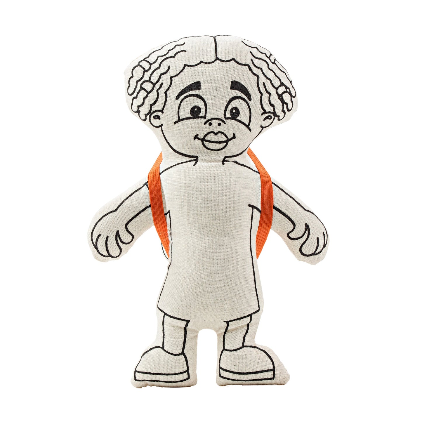 Kiboo Kids: Doll for coloring - Gender Neutral - Kid with Locks