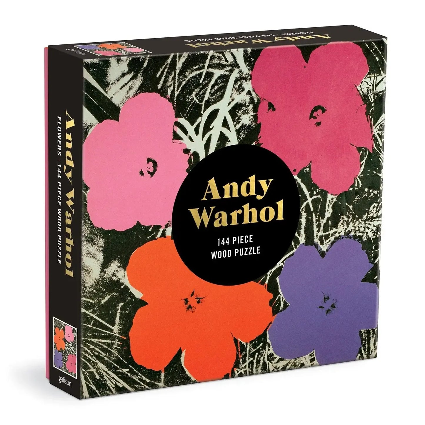 Andy Warhol Flowers 144 Piece Wood Jigsaw Puzzle Galison