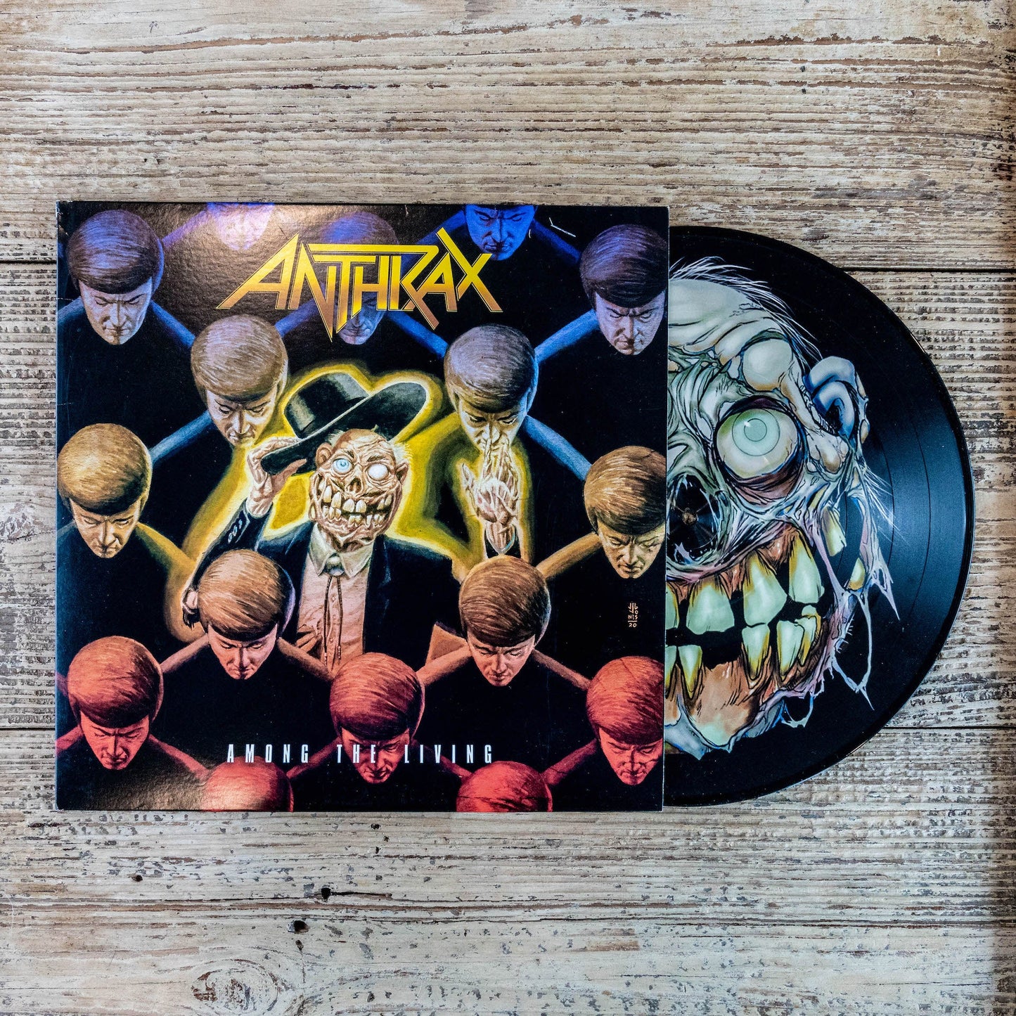 Ántrax: Entre los vivos - Disco de vinilo con imágenes LP
