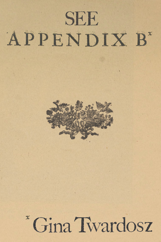 See Appendix B, by Gina Twardosz