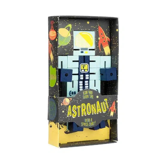 Astronaut to Cube 3D Puzzle Professor Puzzle