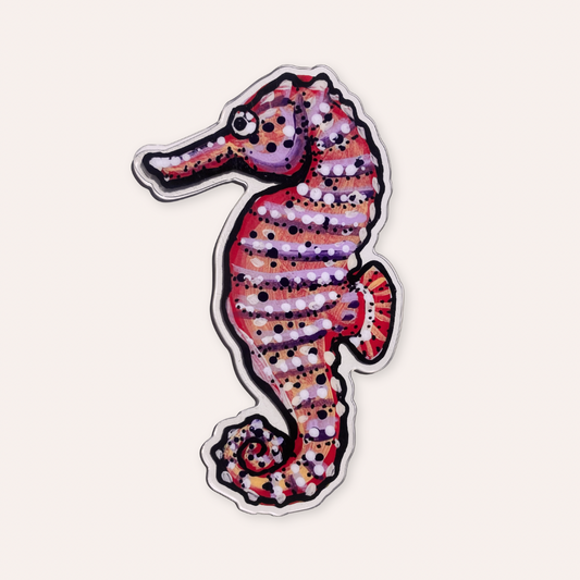 Sea Horse Die Cut Acrylic Bookmark