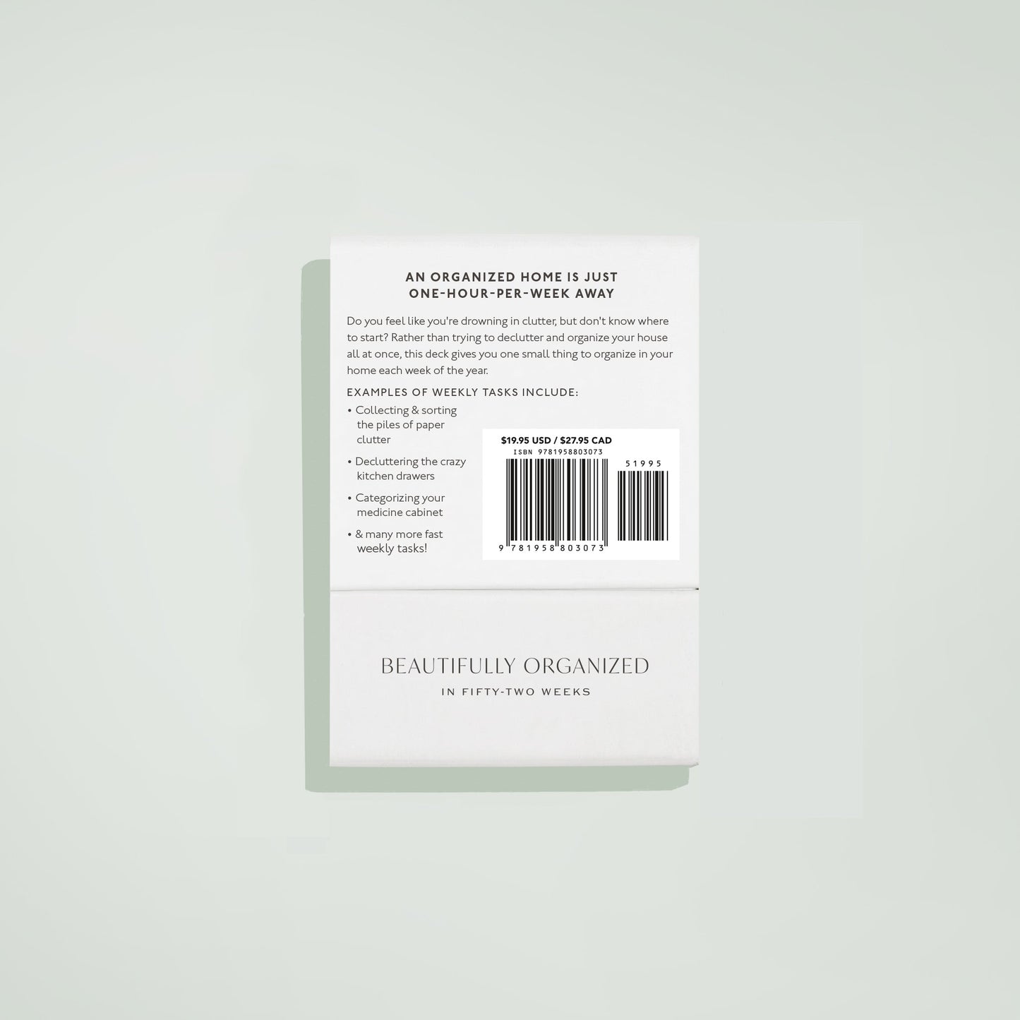 Beautifully Organized In 52 Weeks Card Deck