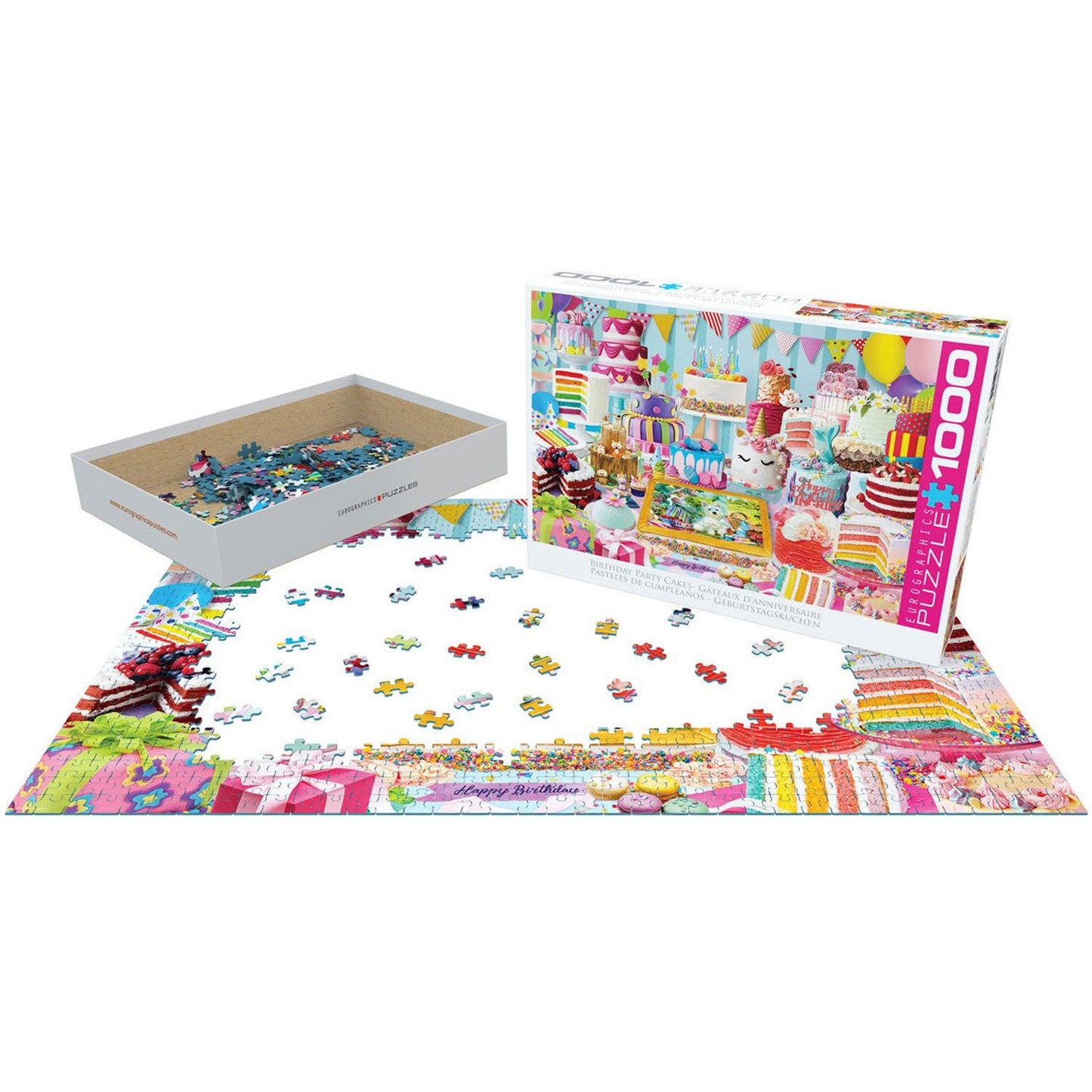 Birthday Party Cakes 1000 Piece Jigsaw Puzzle Eurographics