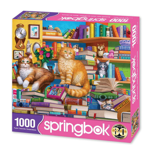 Bookshop Cats 1000 Piece Jigsaw Puzzle Springbok