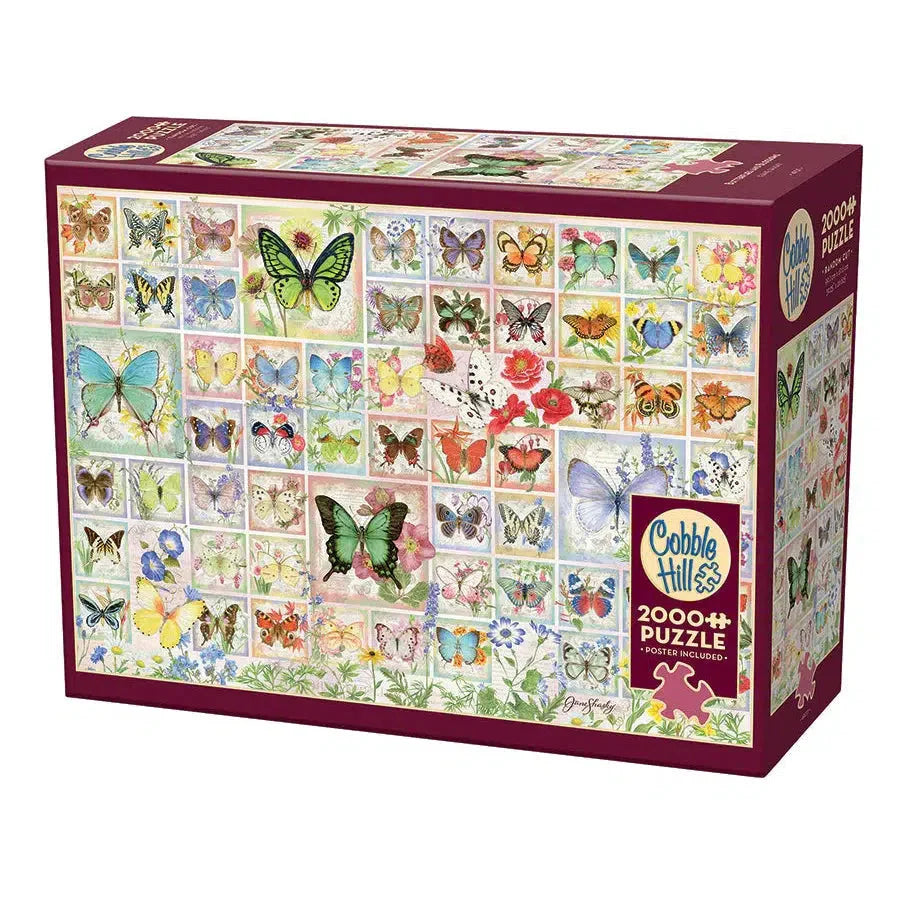 Butterflies & Blossoms 2000 Piece Jigsaw Puzzle Cobble Hill