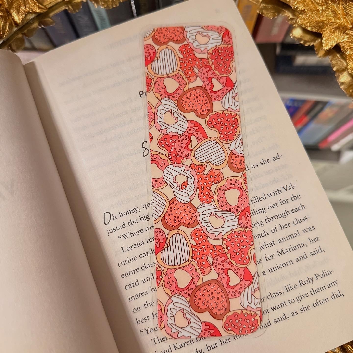 Fun Heart Donut Bookmark