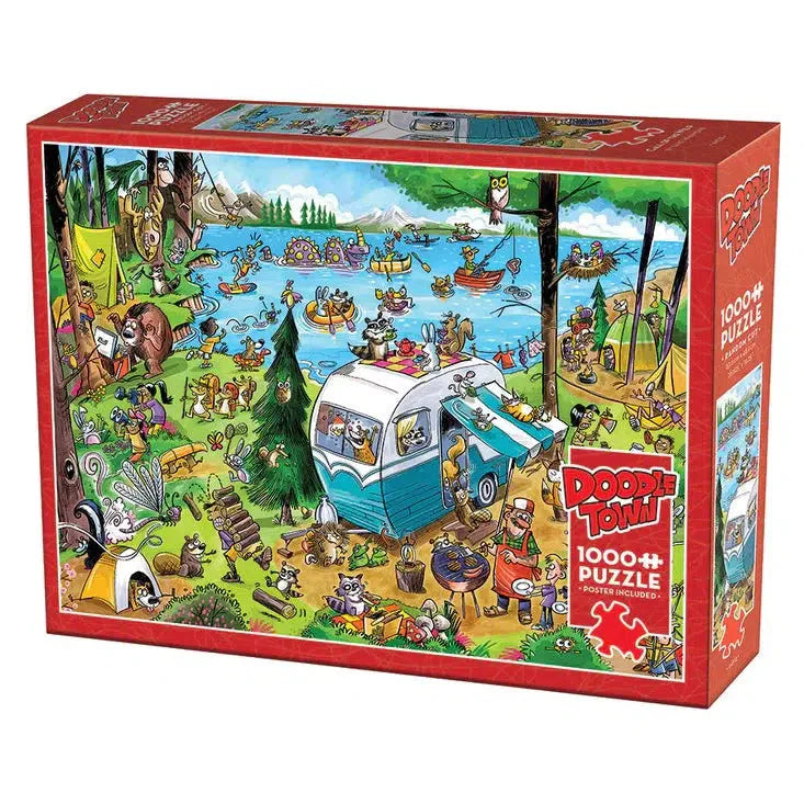 Call of the Wild Doodle Town 1000 Piece Jigsaw Puzzle Cobble Hill