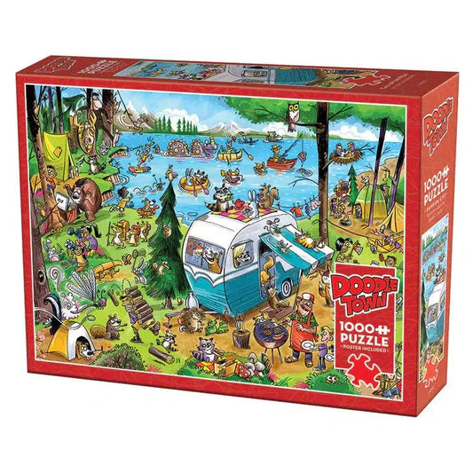 Call of the Wild Doodle Town 1000 Piece Jigsaw Puzzle Cobble Hill
