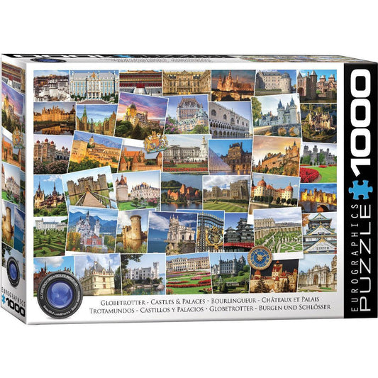 Castles & Palaces Globetrotter 1000 Piece Jigsaw Puzzle Eurographics