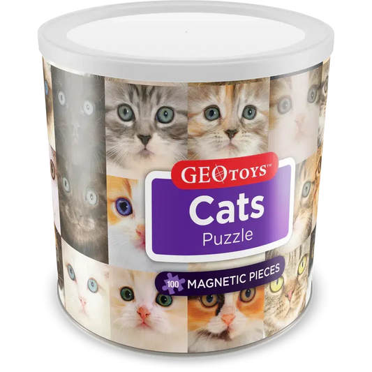 Cats 100 Piece Magnetic Jigsaw Puzzle Geotoys
