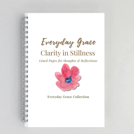 Clarity Begins in Stillness – Christian Inspirational Notebook for Women | Luxury Faith-Based Journal for Prayer, Reflection & Mindful Living