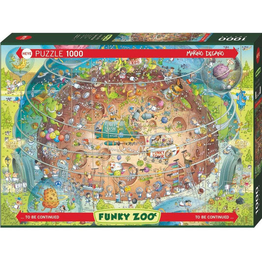 Cosmic Habitat Funky Zoo 1000 Piece Jigsaw Puzzle Heye