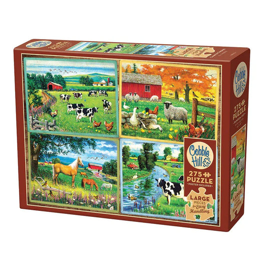 Country Friends 275 Large Piece Jigsaw Puzzle Cobble Hill
