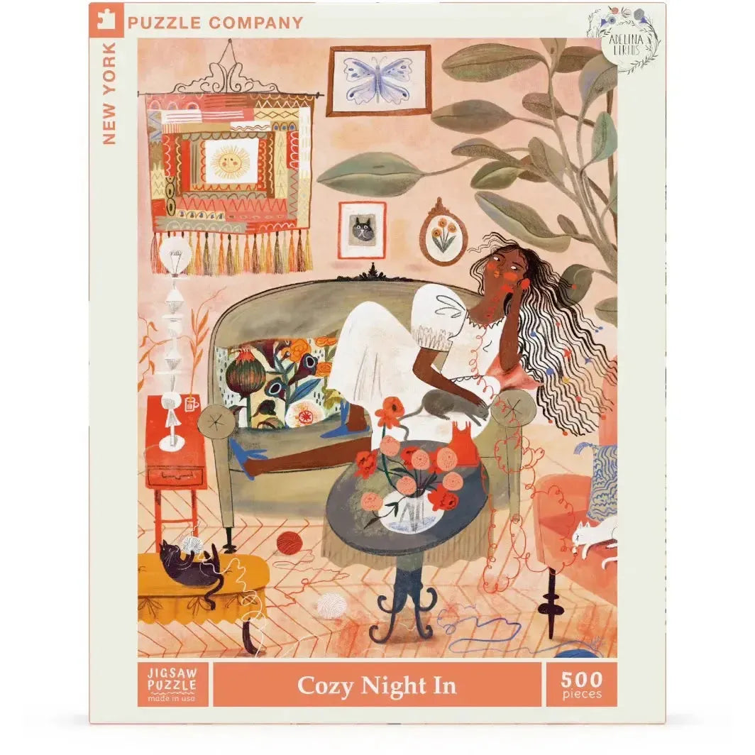 Cozy Night In 500 Piece Jigsaw Puzzle NYPC