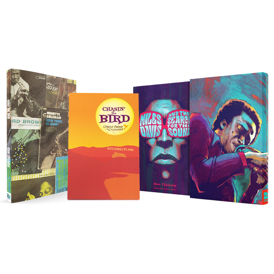 Paquete Deluxe de 3 libros de Dave Chisholm: Miles Davis, Blue Note Records y Charlie Paker 