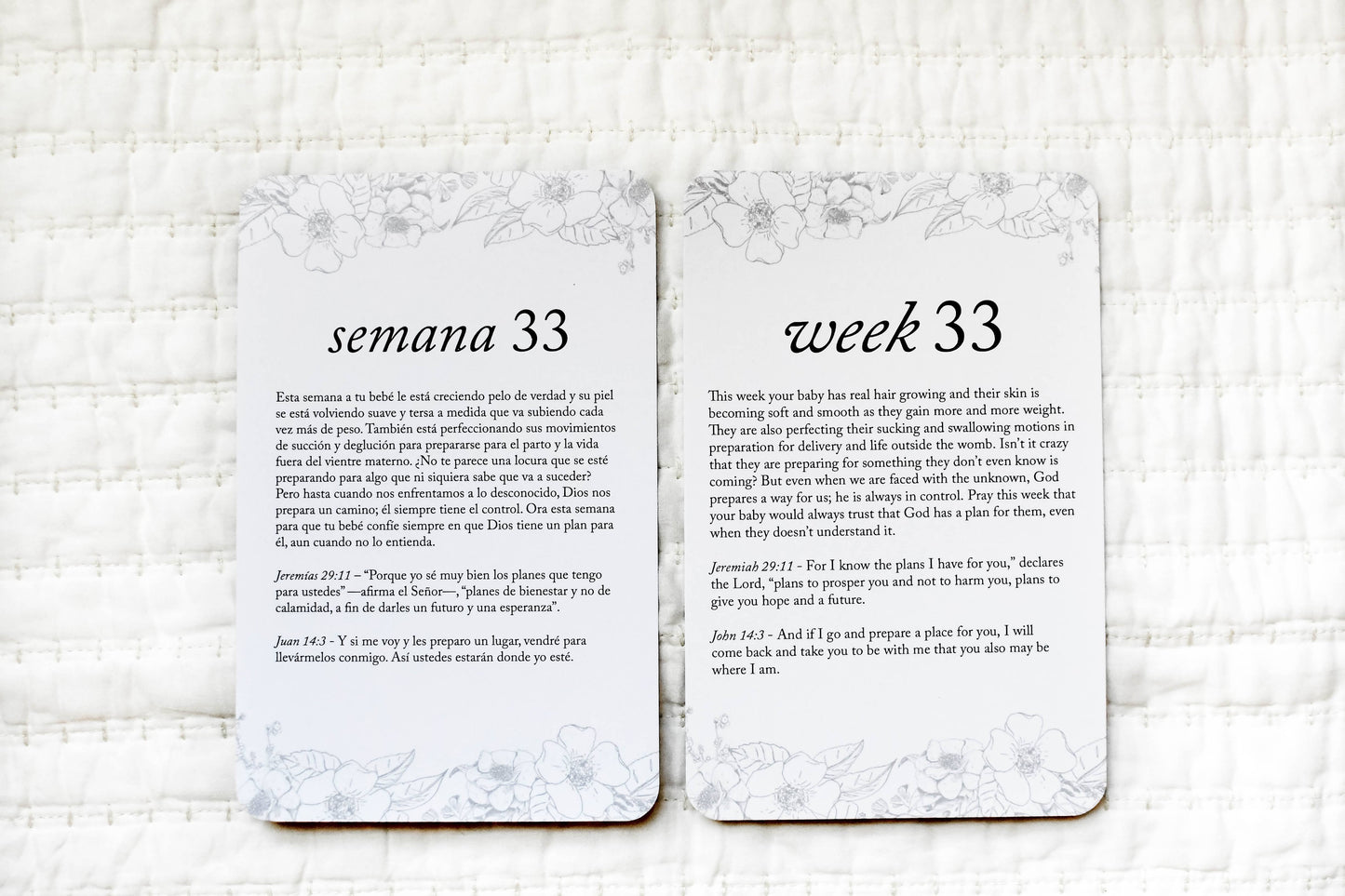 Tarjetas de oración para el embarazo en español