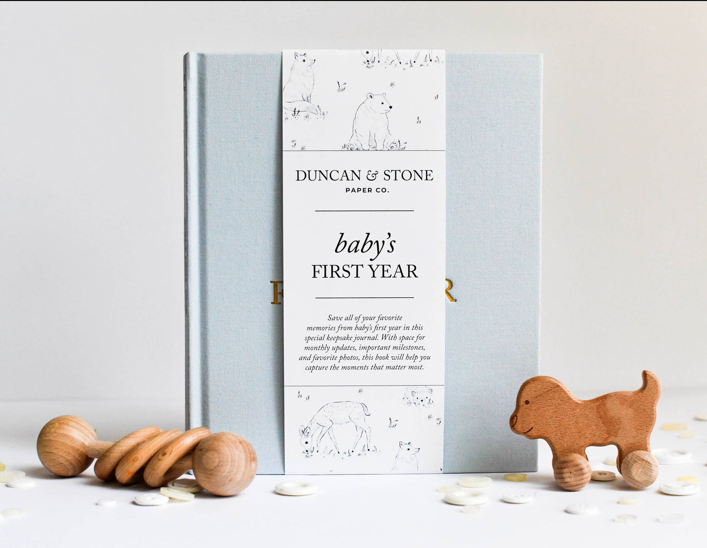 Baby’s First Year Memory Book Sky Blue Baby Gift Sets