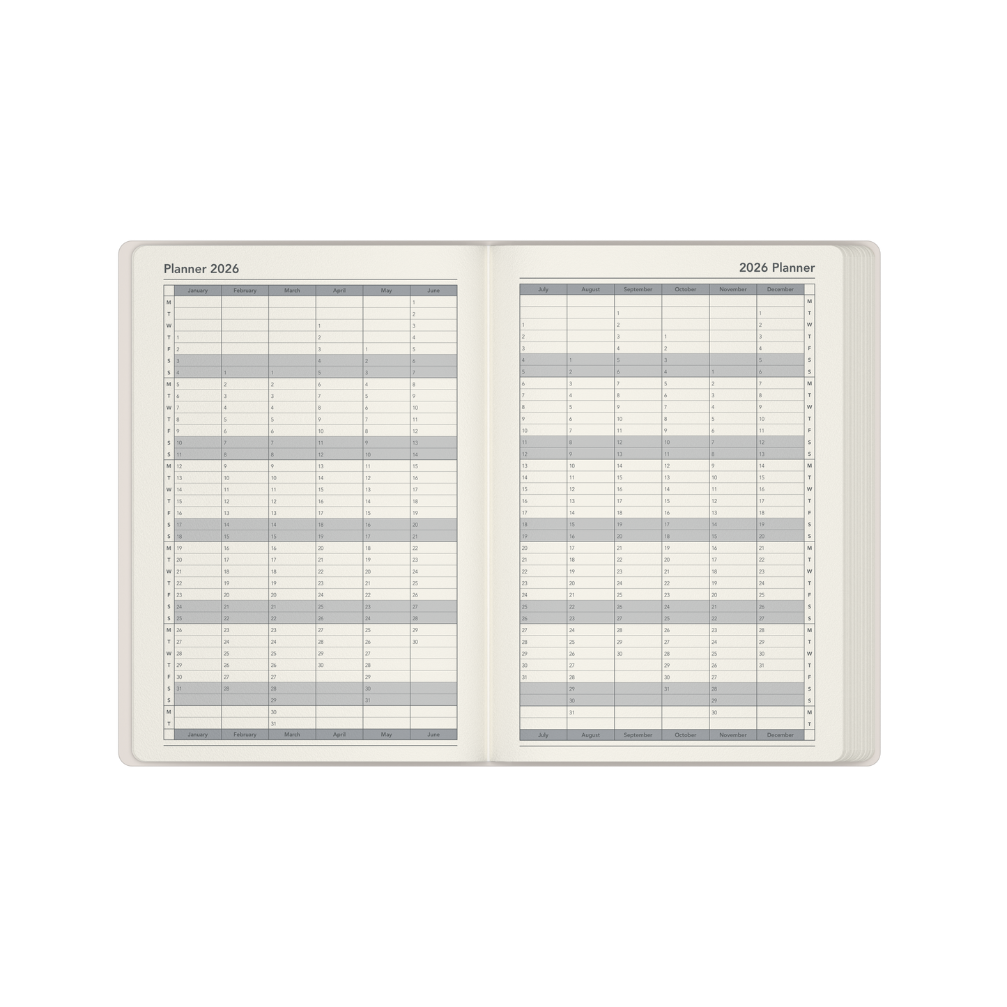 Submerge - A5  Week-To-View - Diary - 2026 Calendar Year Planner