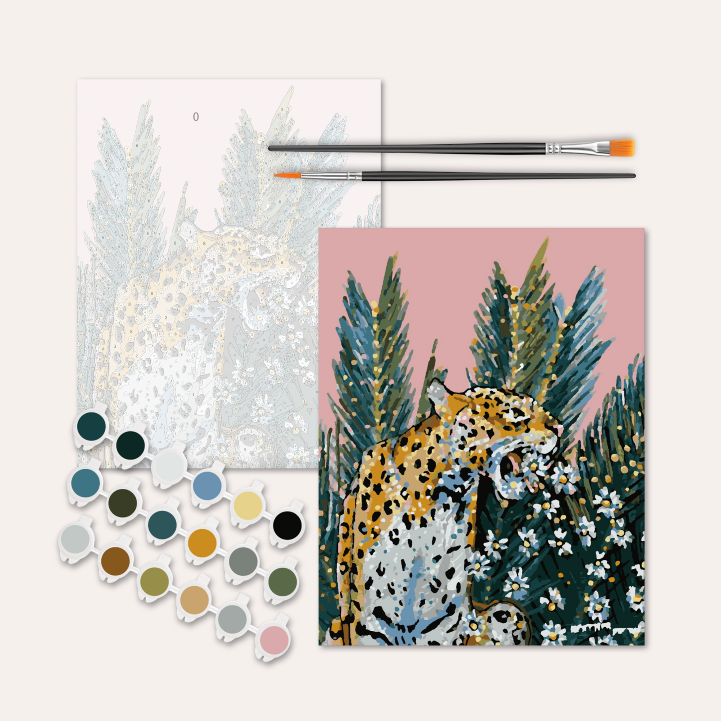 Jaguar Daisy - Paint by Numbers Kit