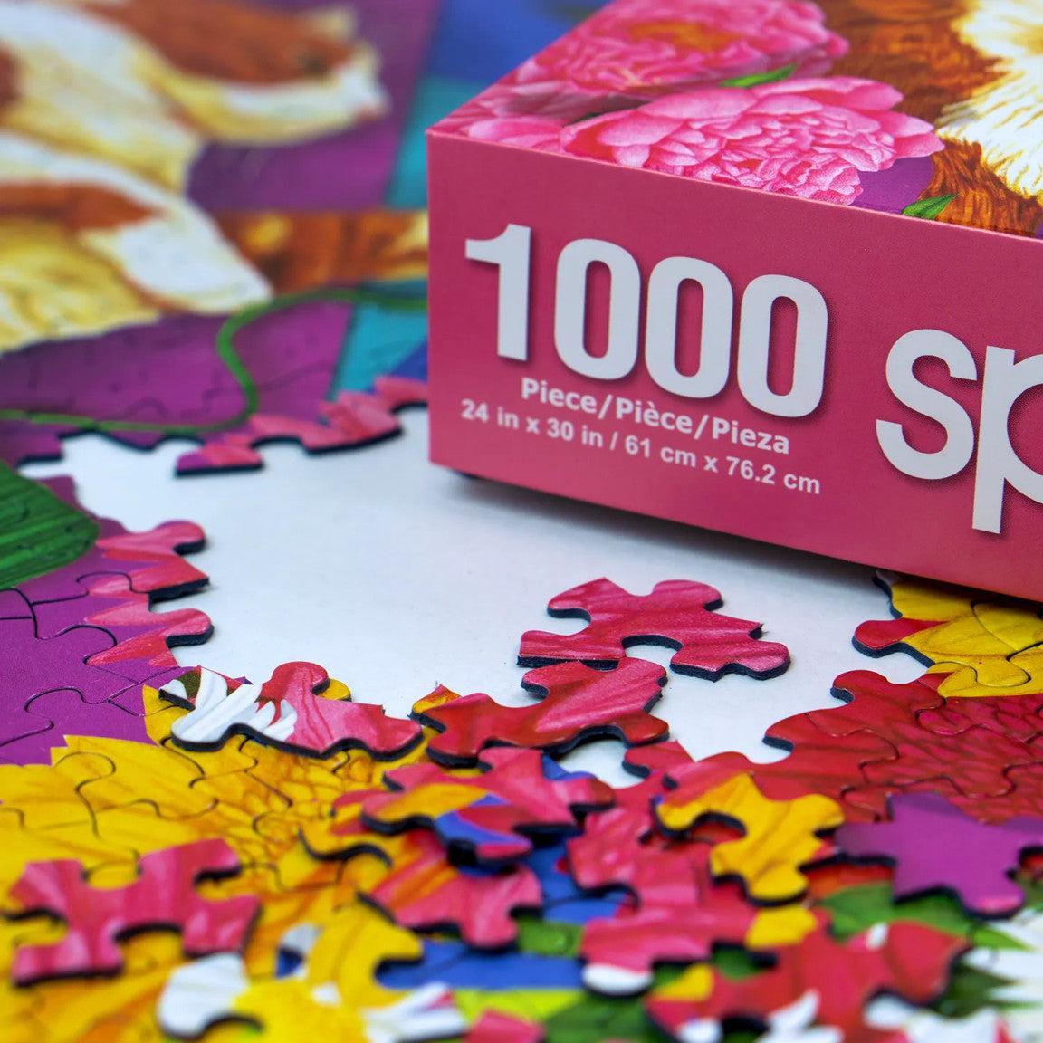 Flower Shop Feline 1000 Piece Jigsaw Puzzle Springbok