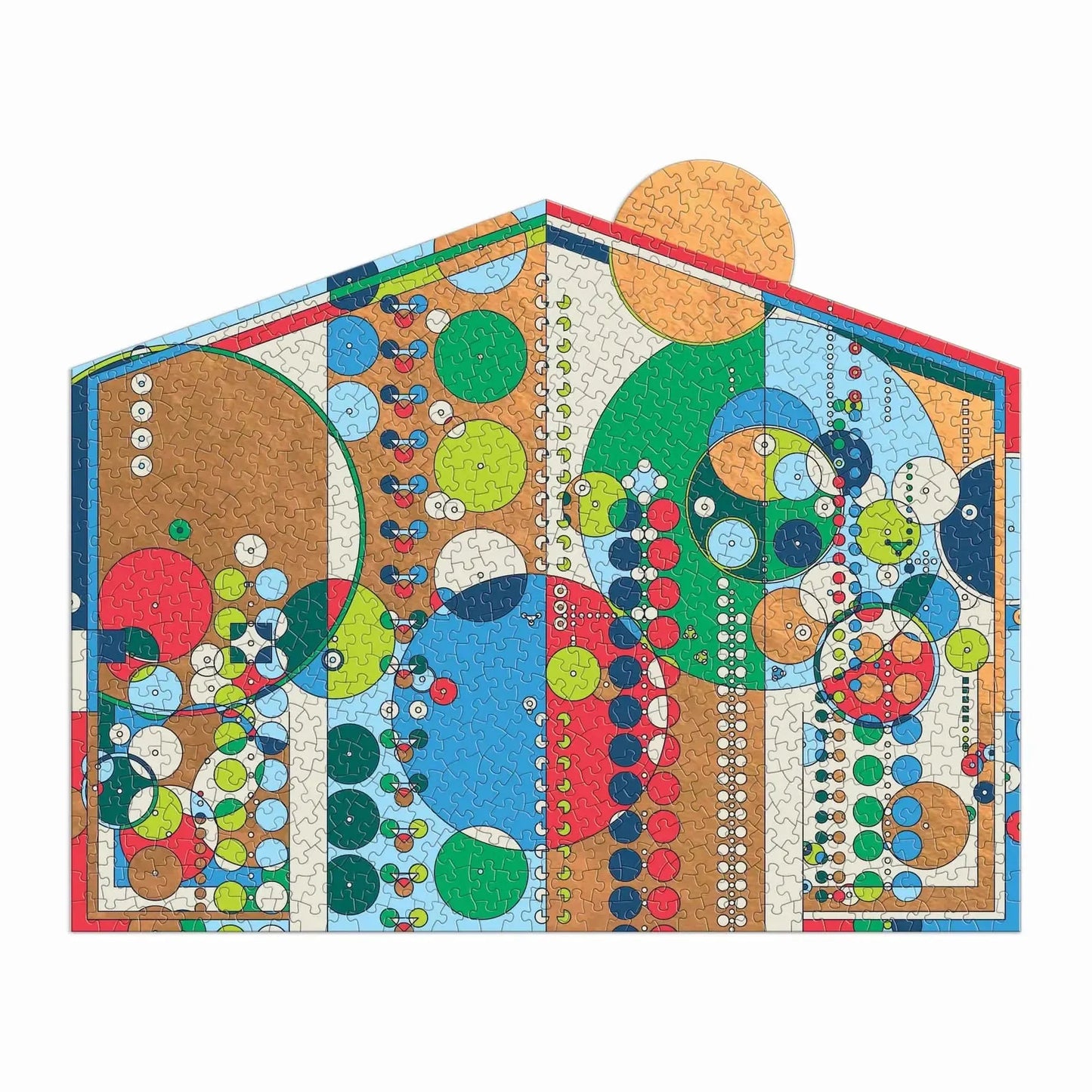 Frank Lloyd Wright Midway Mural 750 Piece Shaped Jigsaw Puzzle Galison