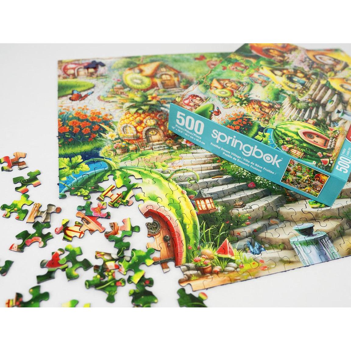 Fruitful Dream Village 500 Piece Jigsaw Puzzle Springbok