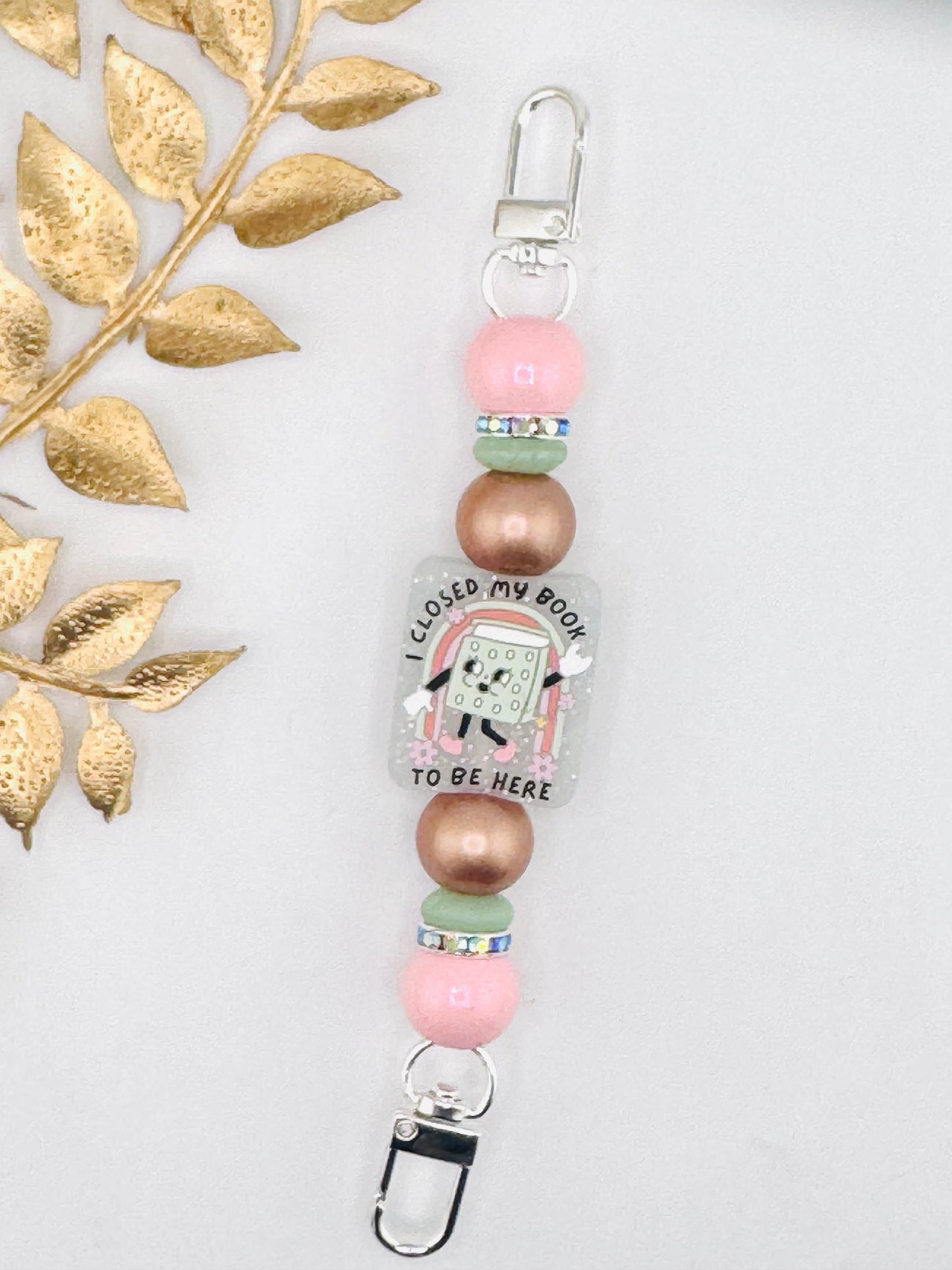 E-Reader Strap ~ Closed Book To Be Here ~ Interchangeable M&H