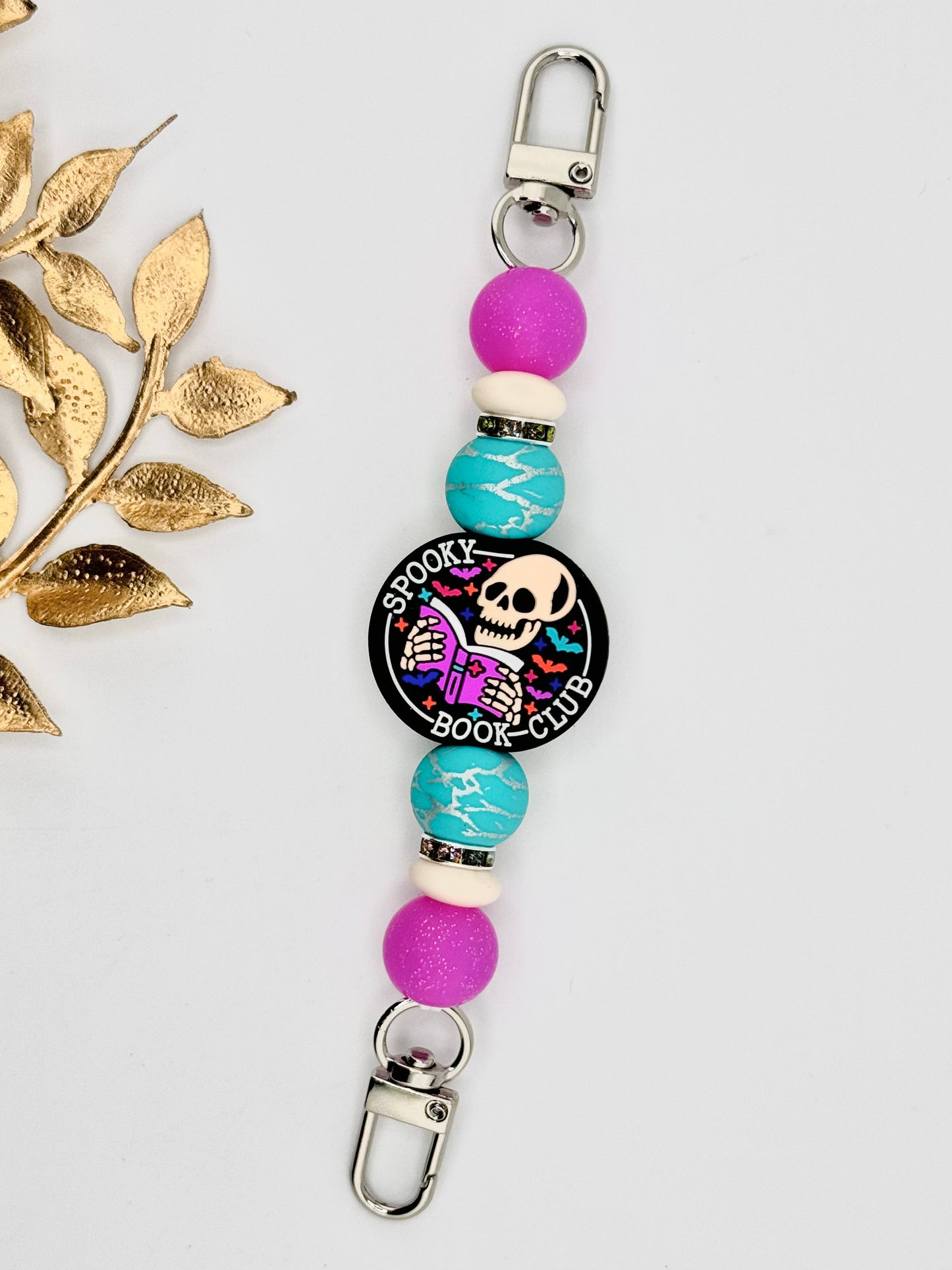 E-Reader Strap ~ Spooky Book Club ~ Interchangeable M&H