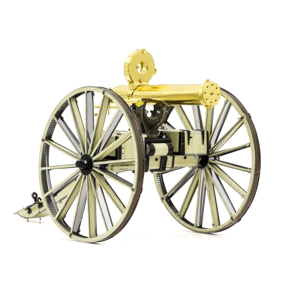 Gatling Gun Wild West 3D Steel Model Kit Metal Earth