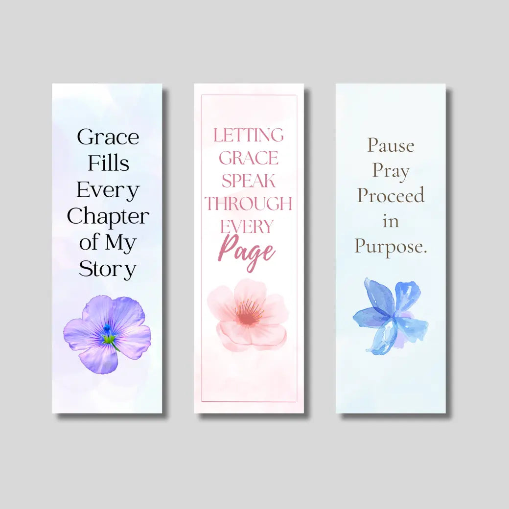 Guided by Faith Bookmark Set – 3-Pack Inspirational Christian Bookmarks for Prayer, Bible Study, and Devotionals
