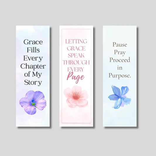 Guided by Faith Bookmark Set – 3-Pack Inspirational Christian Bookmarks for Prayer, Bible Study, and Devotionals