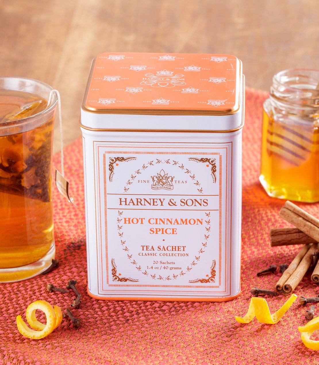 Hot Cinnamon Spice, Classic Tin of 20 Sachets