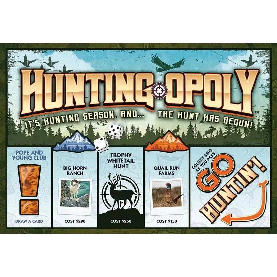 Hunting-Opoly Board Game Outset