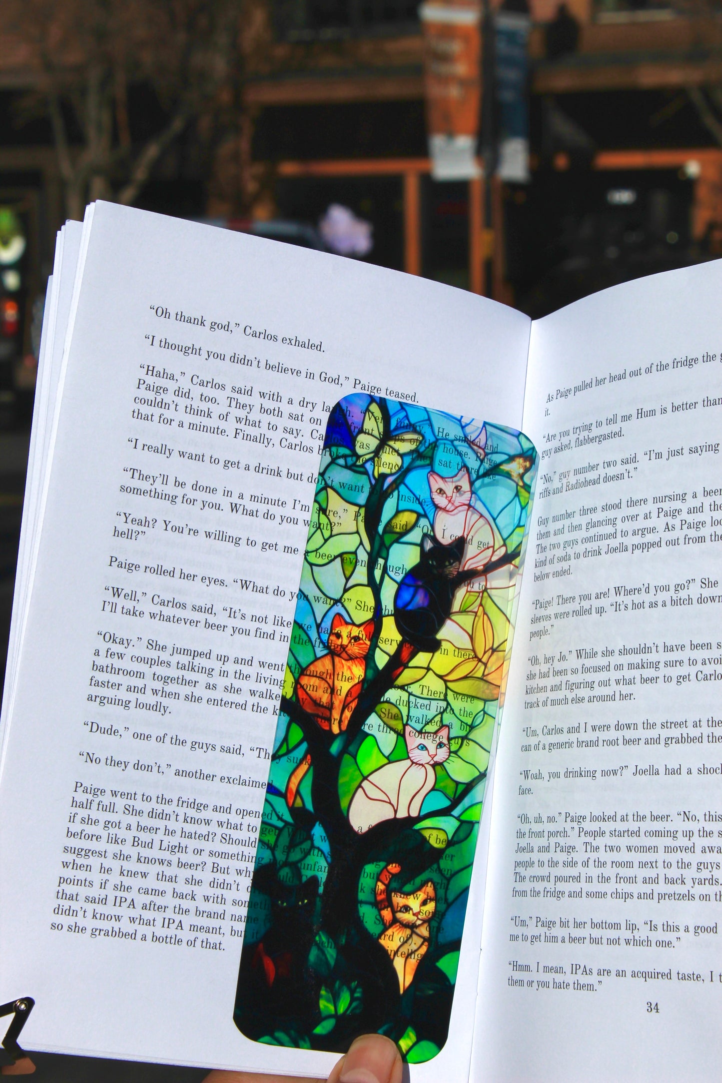 Cat Lover Bookmark – Handmade Cute Cat Page Marker, Feline Lover Gift, Animal Bookmark, Book Lover Accessory, Unique Cat Lover Gift